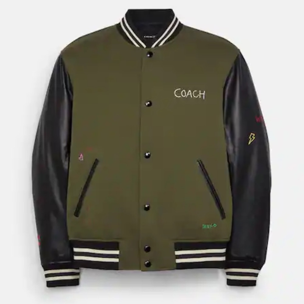 COACH - Diary Script Varsity Jacket